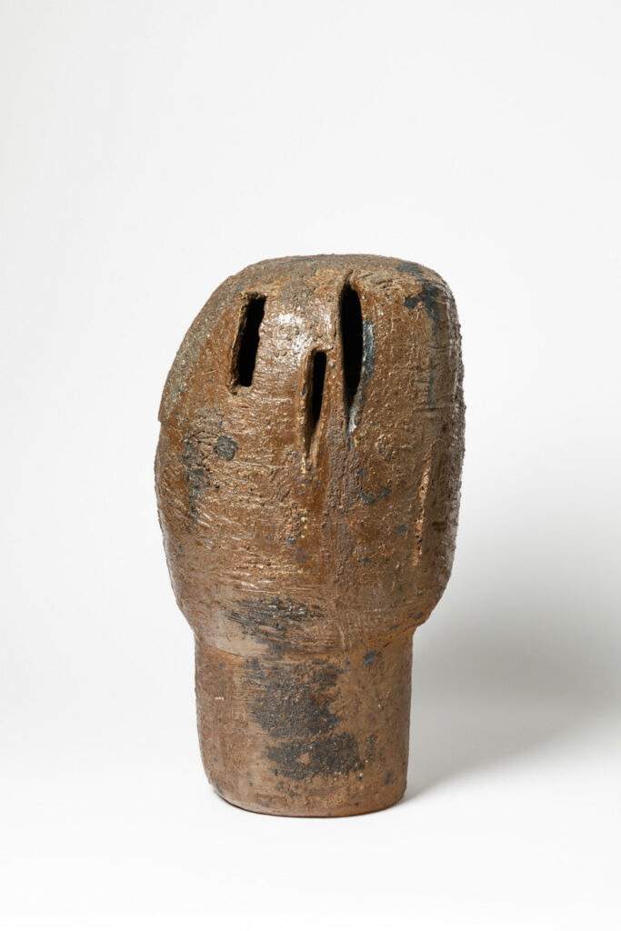 Jacqueline Lerat, vase scarifié, c.1960, musée de La Borne.
