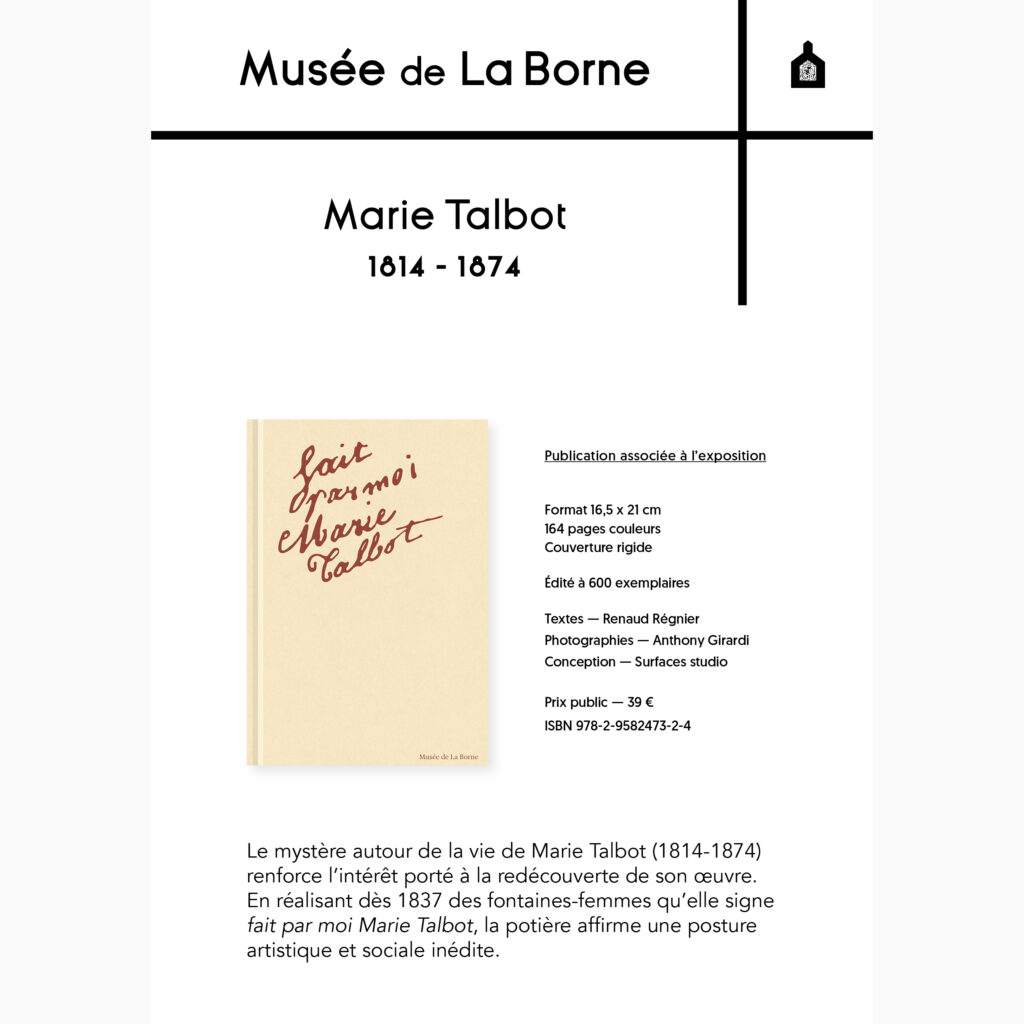 Marie Talbot livre Renaud Régnier musée de La Borne